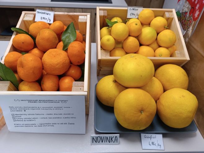 Po veľkom záujme máme opäť skladom nestriekané mandarínky a citróny 🍊🍋 A k nim pridávame aj novinku- grapefruit, všetko z...